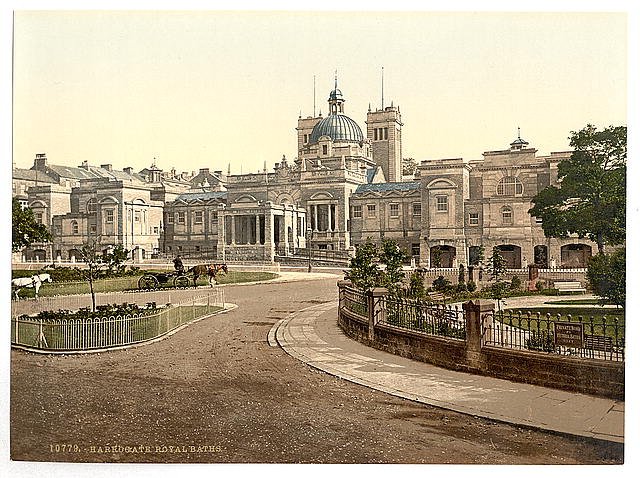 Royal Baths Harrogate Vintage A4 Photo Print