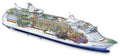 Royal Caribbean Voyager of the Seas cutaway A4 Photo Print