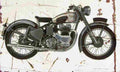 Royal Enfield 500 1951 Aged Vintage A4 Photo Print