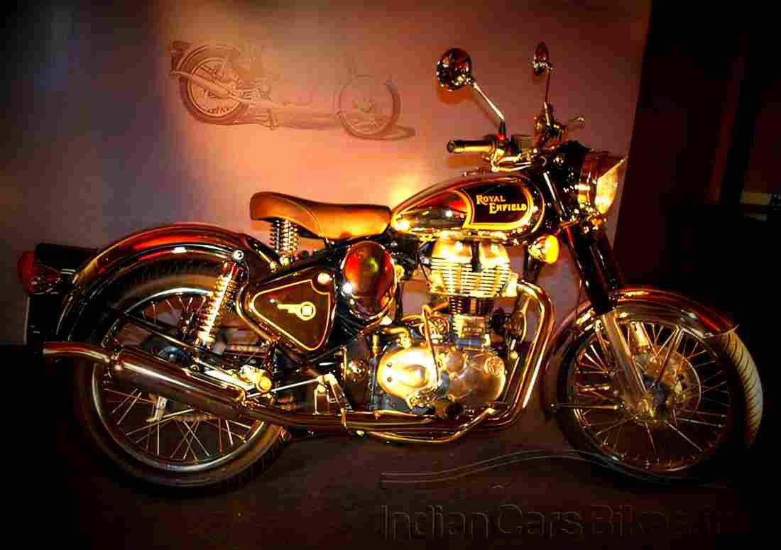 Royal Enfield Classic Chrome Classic Chrome 6 motorbike A4 Photo Print