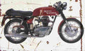 Royal Enfield Continental GT 1966 Aged Vintage A4 Photo Print