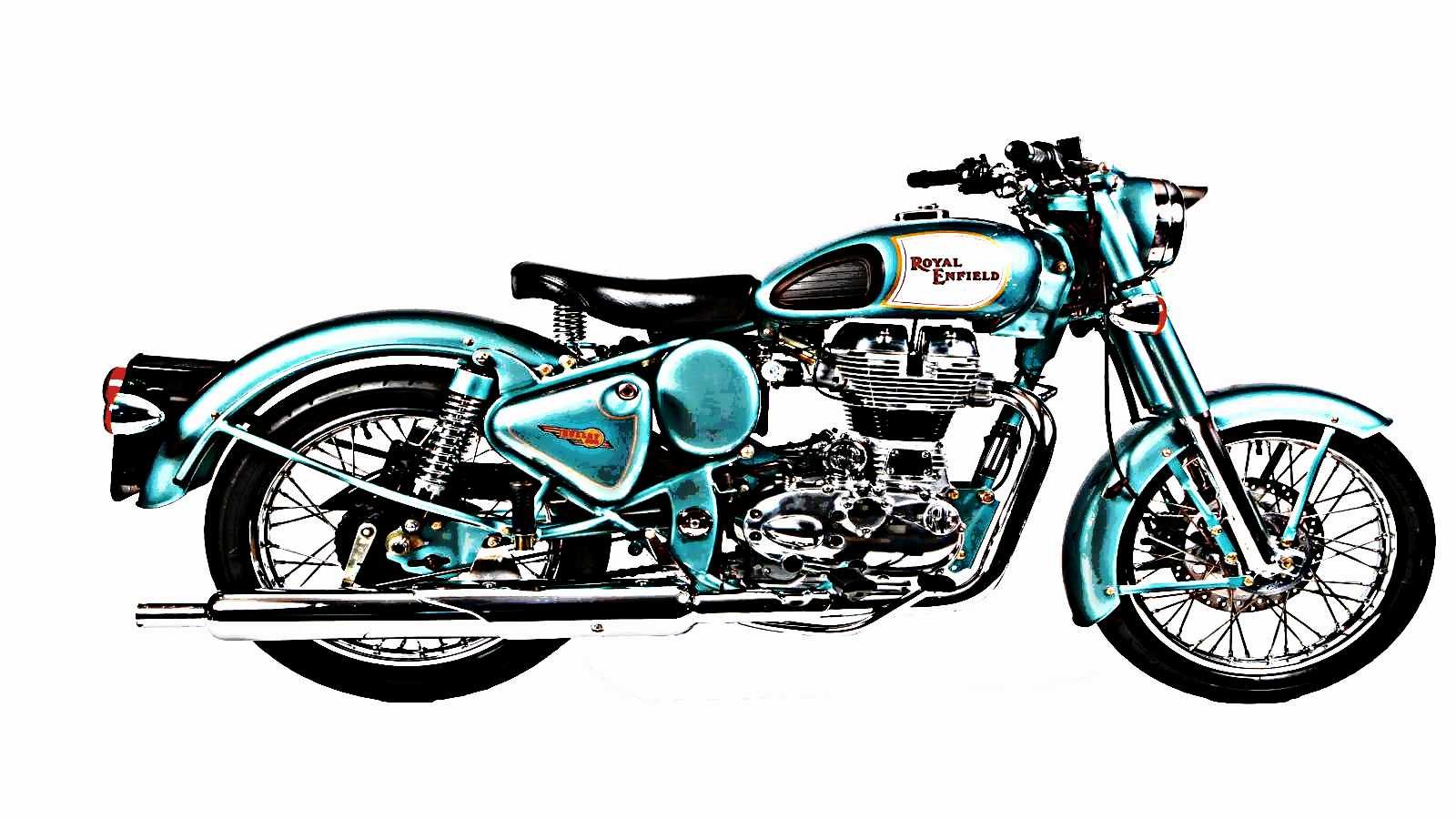 Royal Enfield Electra motorbike A4 Photo Print