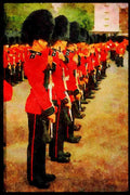 Royal Family UK GB England 165043 Rifle Drill A4 Limited Edition Watercolour Print