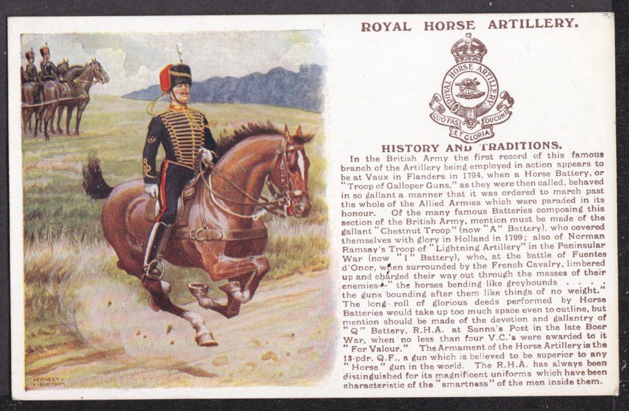 Royal Horse Artillery History & Traditions Vintage A4 Photo Print