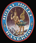 Royal Hotel Luggage Label Vintage A4 Photo Print