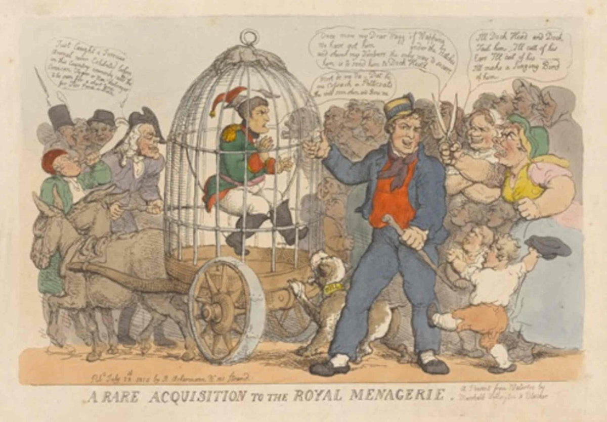 Royal Menagerie Acquisition GB Cartoon Vintage Retro Advert Poster