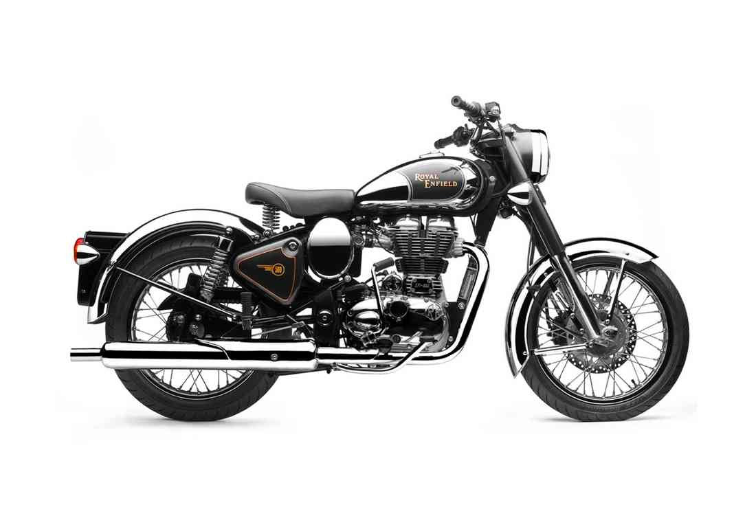 Royal enfield classic chrome 500 A4 Photo Print