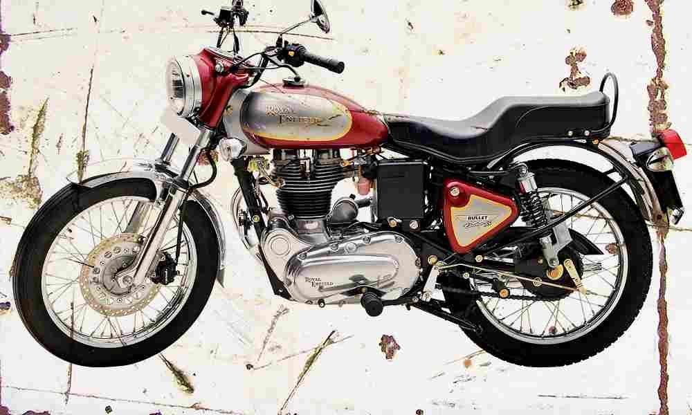RoyalEnfield Bullet Electra5S 2007 Aged Vintage A4 Photo Print