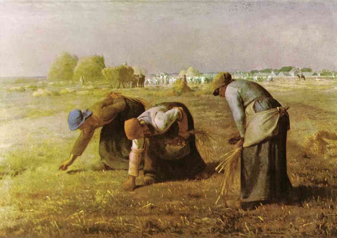 Royalty Free Image Les Glaneuses 1857 Millet Impressionism A4 Photo Print