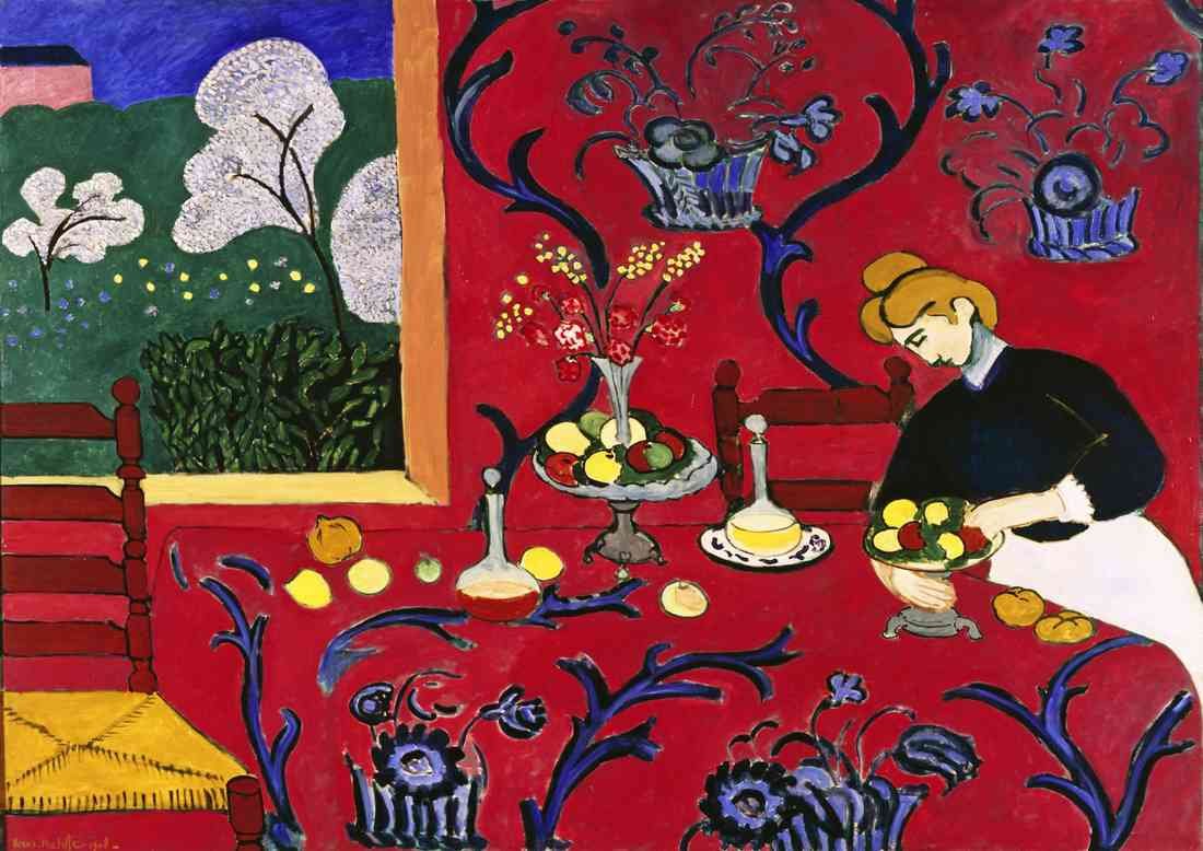 Royalty Free Image Matisse Red Bedroom Modernism A4 Photo Print