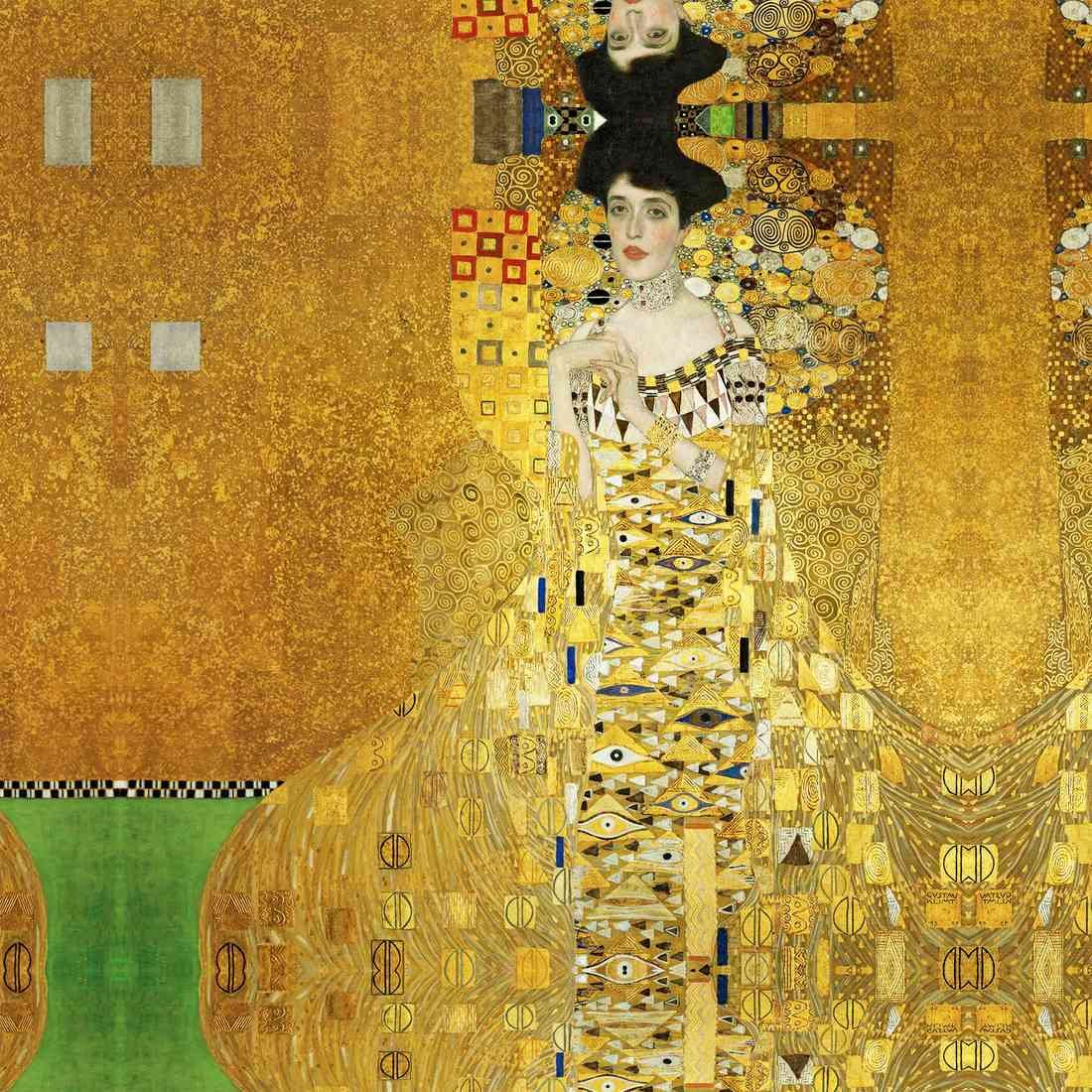 Royalty Free Image Portrait of Block Bauer 2 Klimt square 26cm A4 Photo Print
