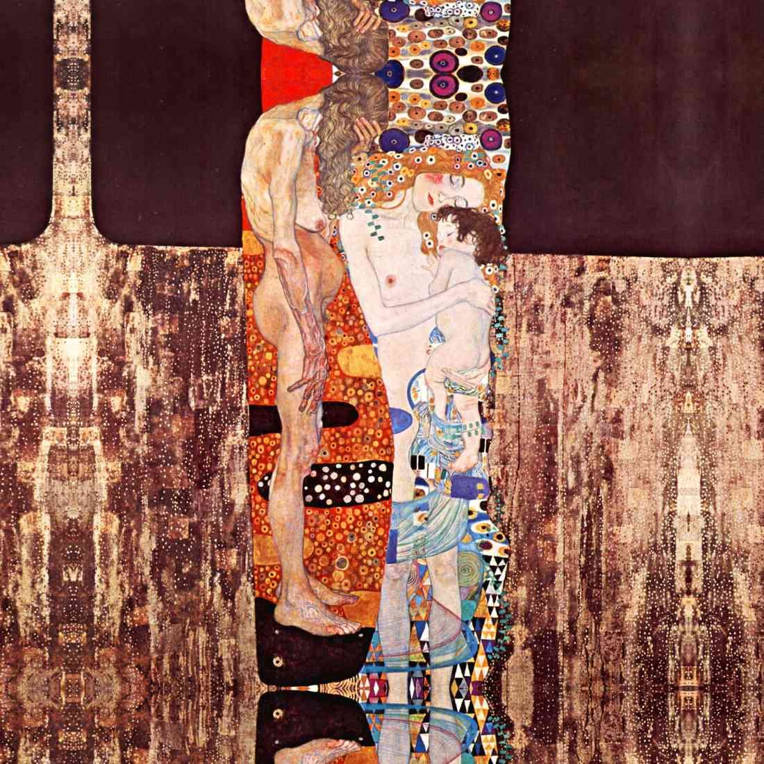 Royalty Free Image The three ages of a woman Klimt A4 Photo Print