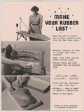 Rubber Rolls Ironing American World War II Advert Poster