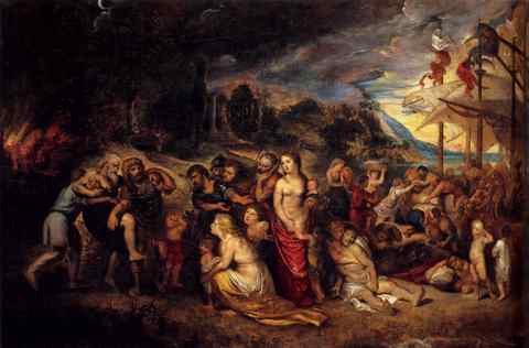 Rubens Aeneas And His Family Departing From Troy A4 Photo Print