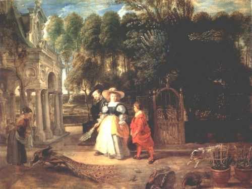 Rubens In His Garden With Helena Fourment 1631 A4 Photo Print