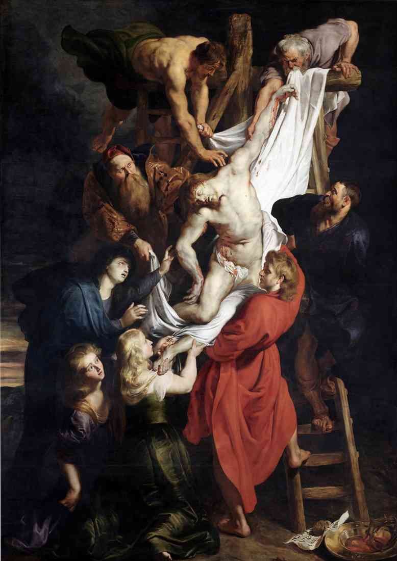 Rubens Peter Paul The Descent from the Cross A4 Photo Print