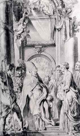 Rubens Saint Gregory With Saints Domitilla Maurus And Papianus 1606 A4 Photo Print