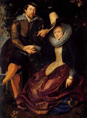 Rubens Self Portrait With Isabella Brant A4 Photo Print