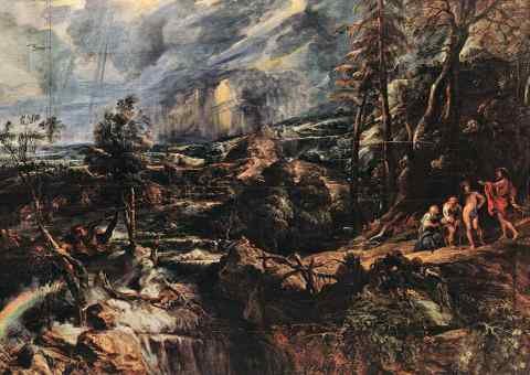 Rubens Stormy Landscape A4 Photo Print