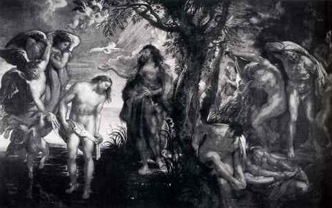 Rubens The Baptism Of Christ A4 Photo Print