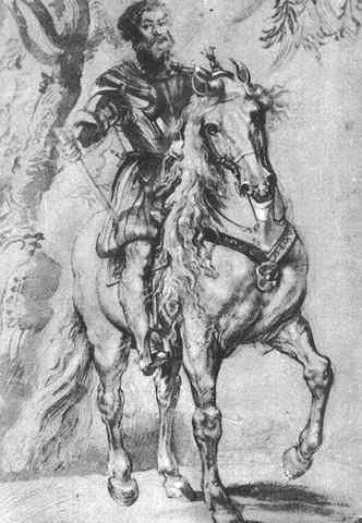 Rubens The Duke of Lerma Chalk A4 Photo Print