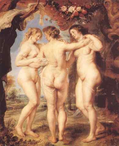 Rubens The Three Graces A4 Photo Print