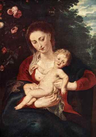 Rubens Virgin and Child 1620 4 A4 Photo Print