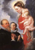 Rubens Virgin and Child A4 Photo Print
