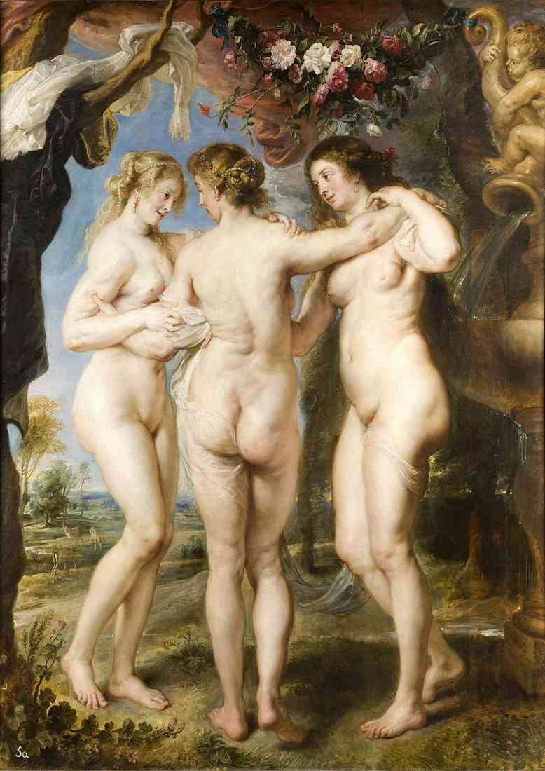 Rubens43 The Three Graces Peter Paul Rubens A4 Photo Print