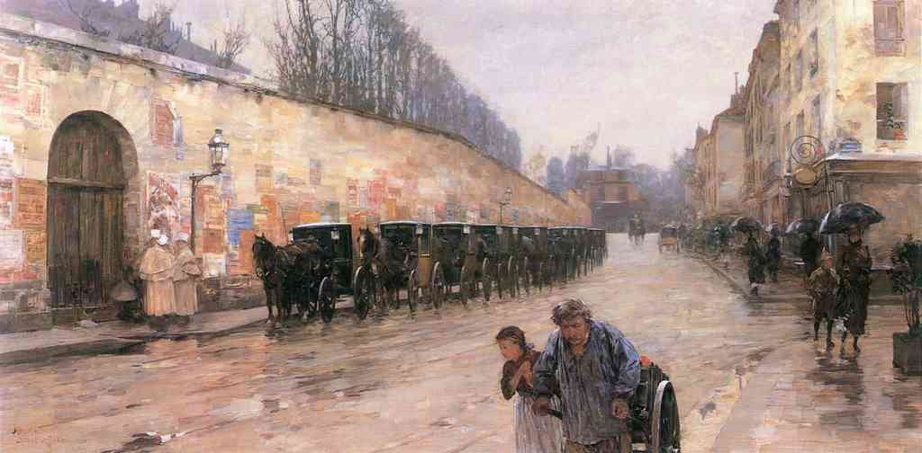 Rue Bonaparte Hassam Impressionism American A4 Photo Print