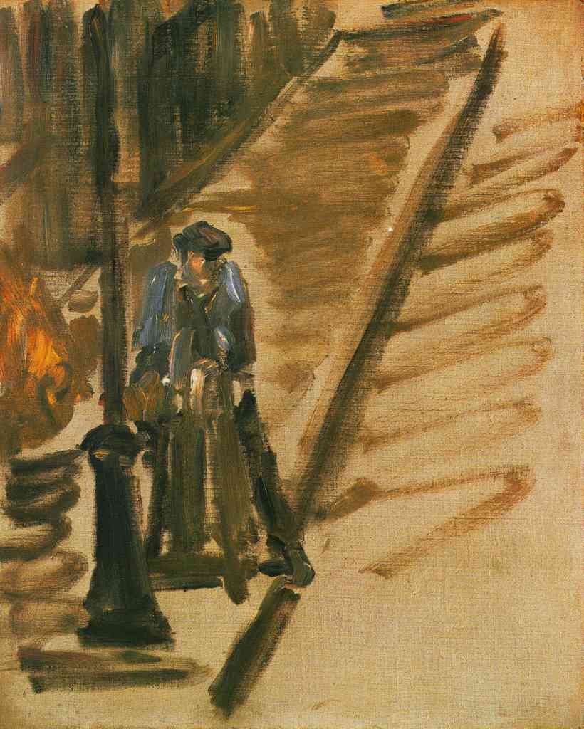 Rue Mossnier With Knife Grinder Edouard Manet A4 Photo Print
