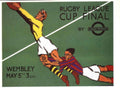 Rugby League Cup 1 1930s Vintage Retro Advert Poster