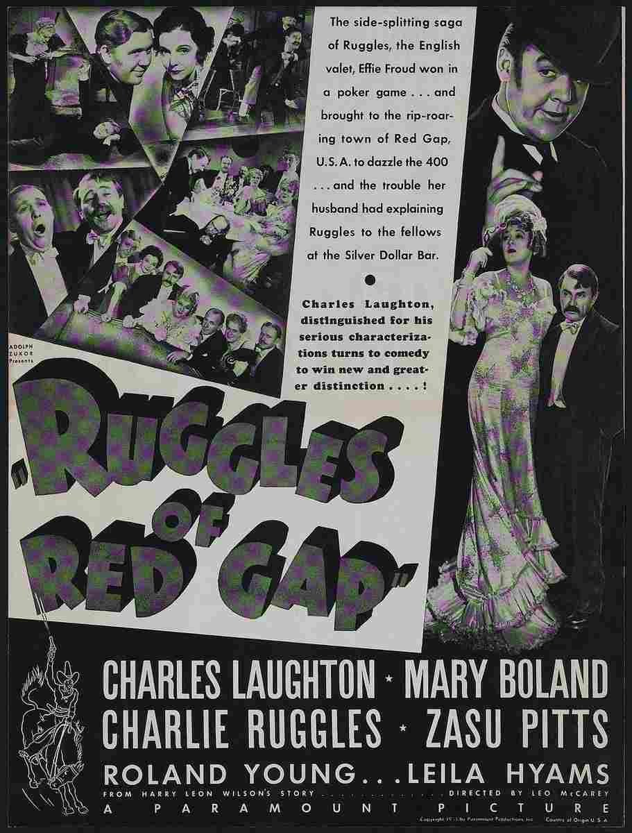 Ruggles of Red Gap 1935 03  film star poster A4 Photo Print