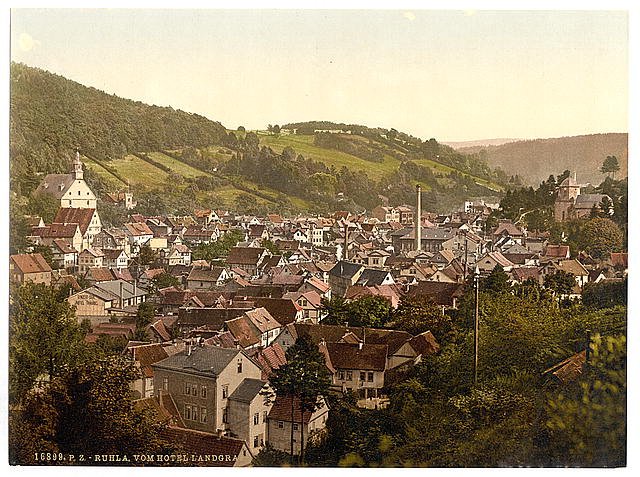 Ruhla Thuringia Vintage A4 Photo Print