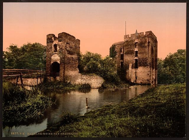 Ruins of Brederode Haarlem Vintage A4 Photo Print