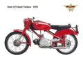 Rumi 125 ST 1955 motorbike A4 Photo Print