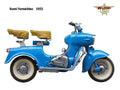 Rumi Formichino 1955 motorbike A4 Photo Print