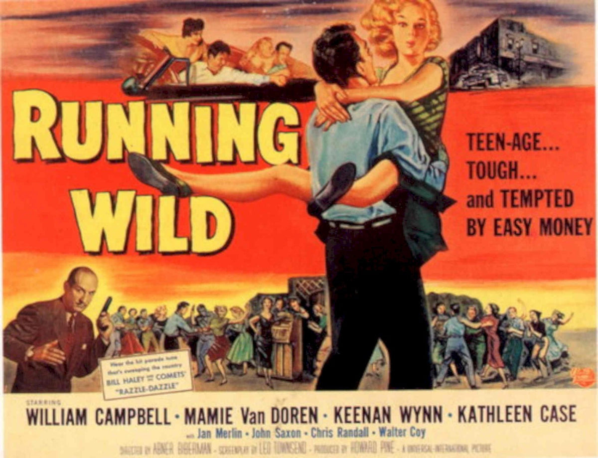 Running Wild Western 1950s Vintage Retro Advert Poster