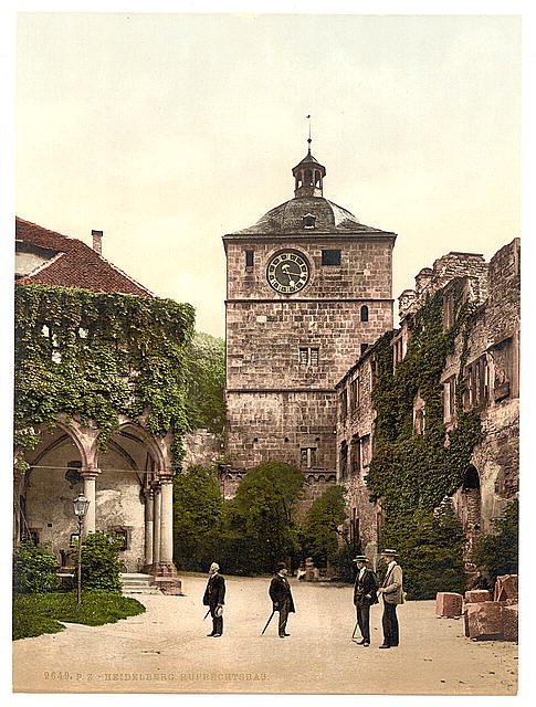 Ruprechtsbau Heidelberg Baden Vintage A4 Photo Print