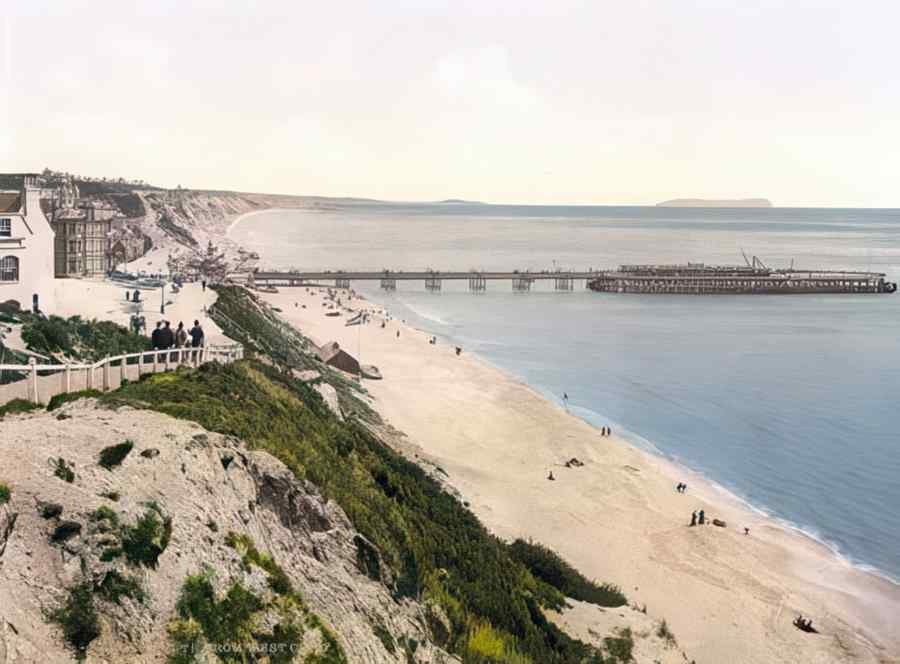 Rural Dorset Bournemouth From West Cliff A4 Photo Print