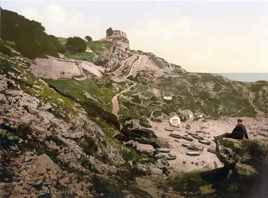 Rural Dorset Portland Rufus Castle I A4 Photo Print