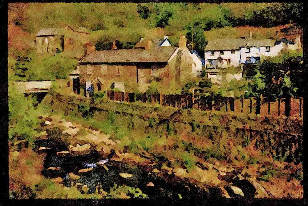 Rural England UK 374010 Barbrook, Exmoor A4 Limited Edition Watercolour Print