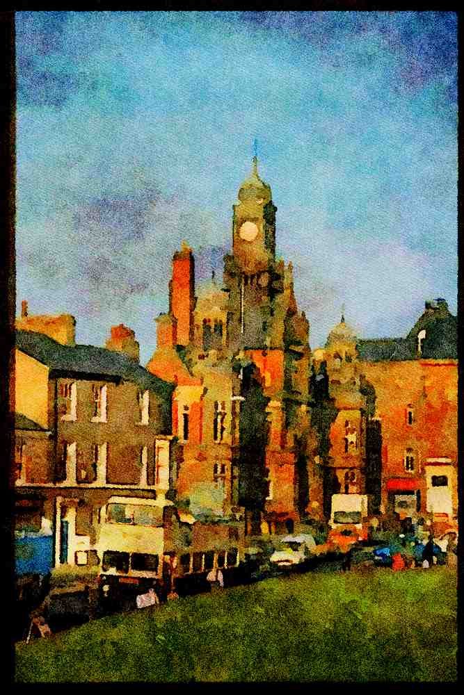 Rural England UK 374039 Tower Street, York A4 Limited Edition Watercolour Print