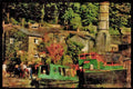 Rural England UK 374066 Rochdale Canal And Barges, Hebden Bridge, West Yorkshire A4 Limited Edition Watercolour Print