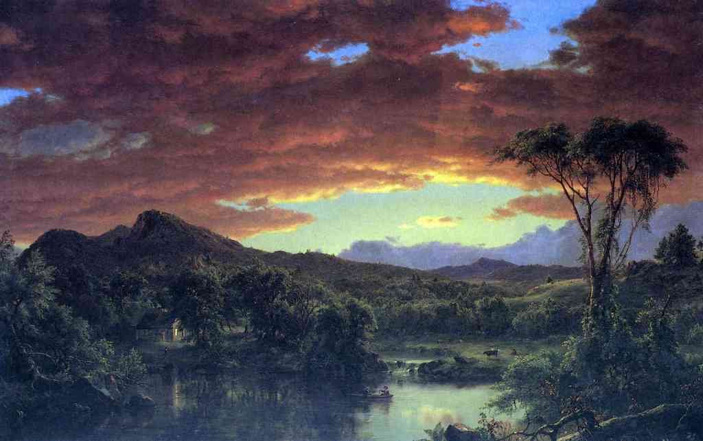 Rural Home Frederick Edwin Church A4 Photo Print