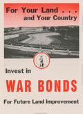 Rural Land War American World War II Advert Poster