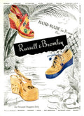 Russell Bromley Shoes 1940s Vintage Retro Advert Poster
