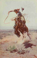 Russell Charles M 1864 1926 Scribners 37 1905  A Bad Hoss A4 Photo Print