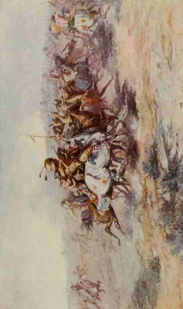 Russell Charles M 1864 1926 Scribners 37 1905 1876 The Custer Fight A4 Photo Print