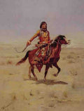 Russell Charles Marion Indian Rider A4 Photo Print